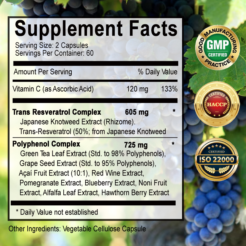Resveratrol - Helps Support Ca - Herbal Tea For Wellness recension och pris
