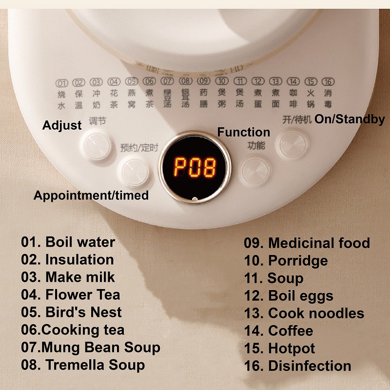 2L Multi-function Health Pot O - Herbal Tea For Wellness recension och pris