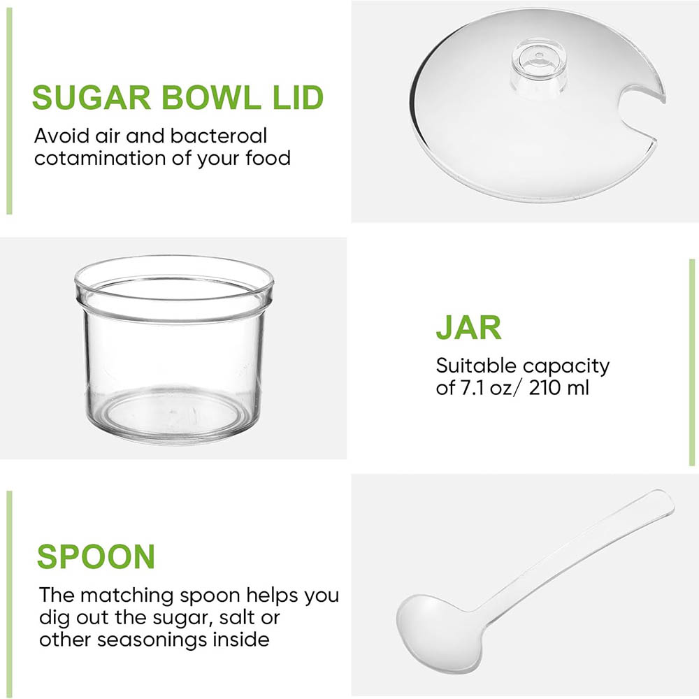 Acrylic Sugar Containers/Clear - Herbal Tea For Wellness recension och pris